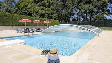 Indoor pool, a heated pool