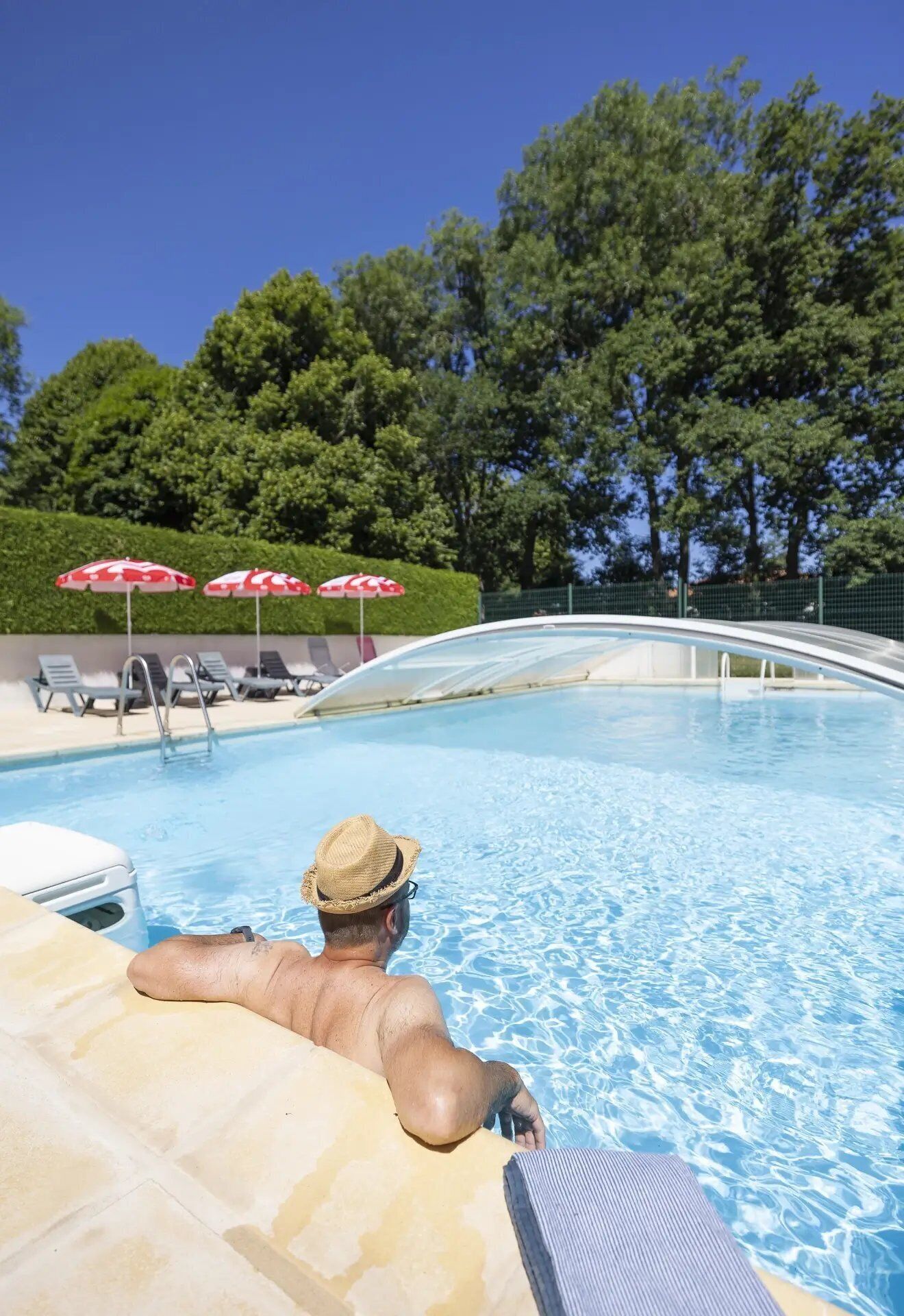 Indoor pool, a heated pool