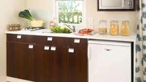 Fridge, microwave, stovetop - Camping 4 étoiles - Parc aquatique - ccbgde0 (La Baule)