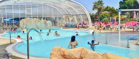 Indoor pool, a heated pool