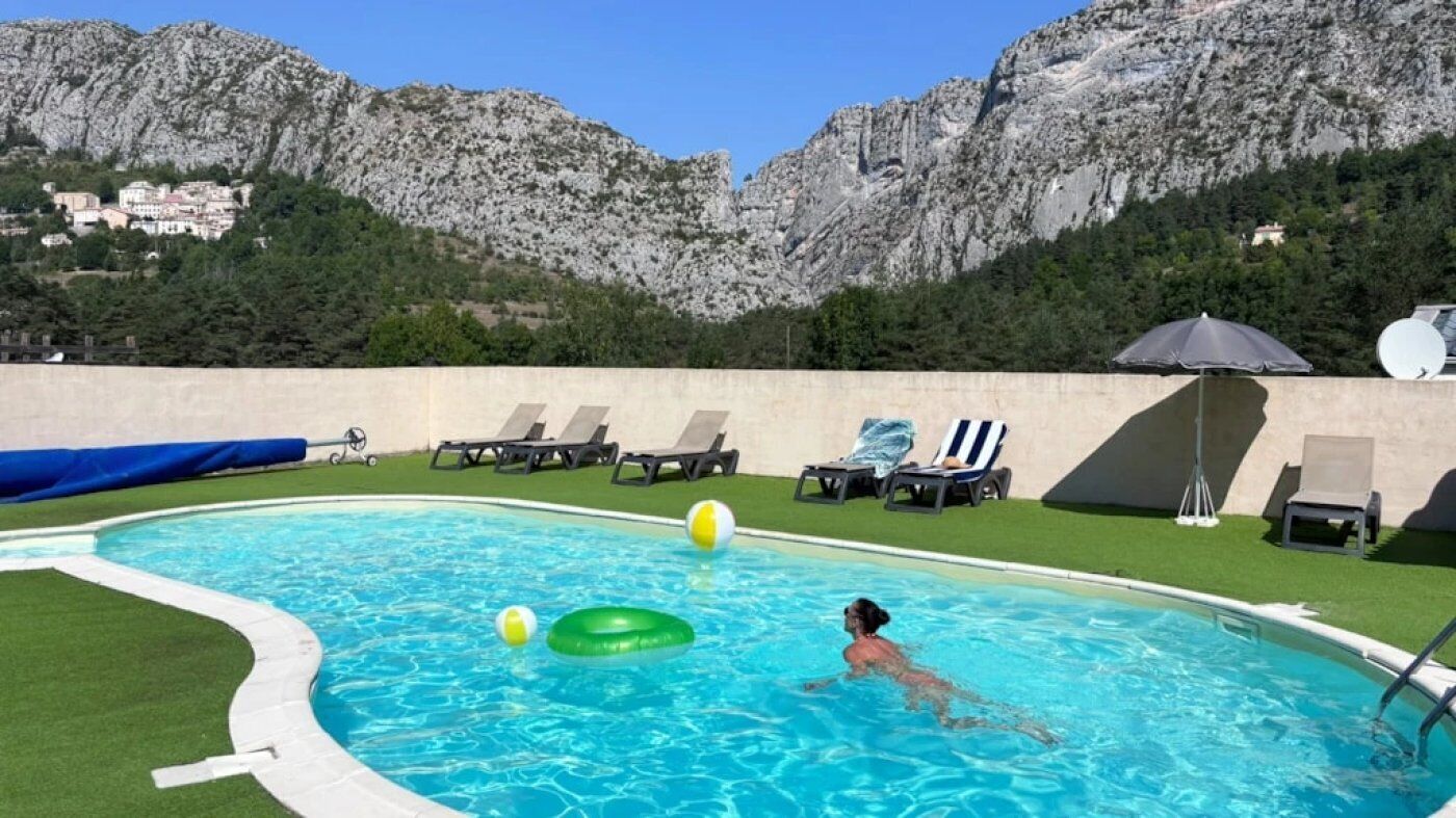 A heated pool