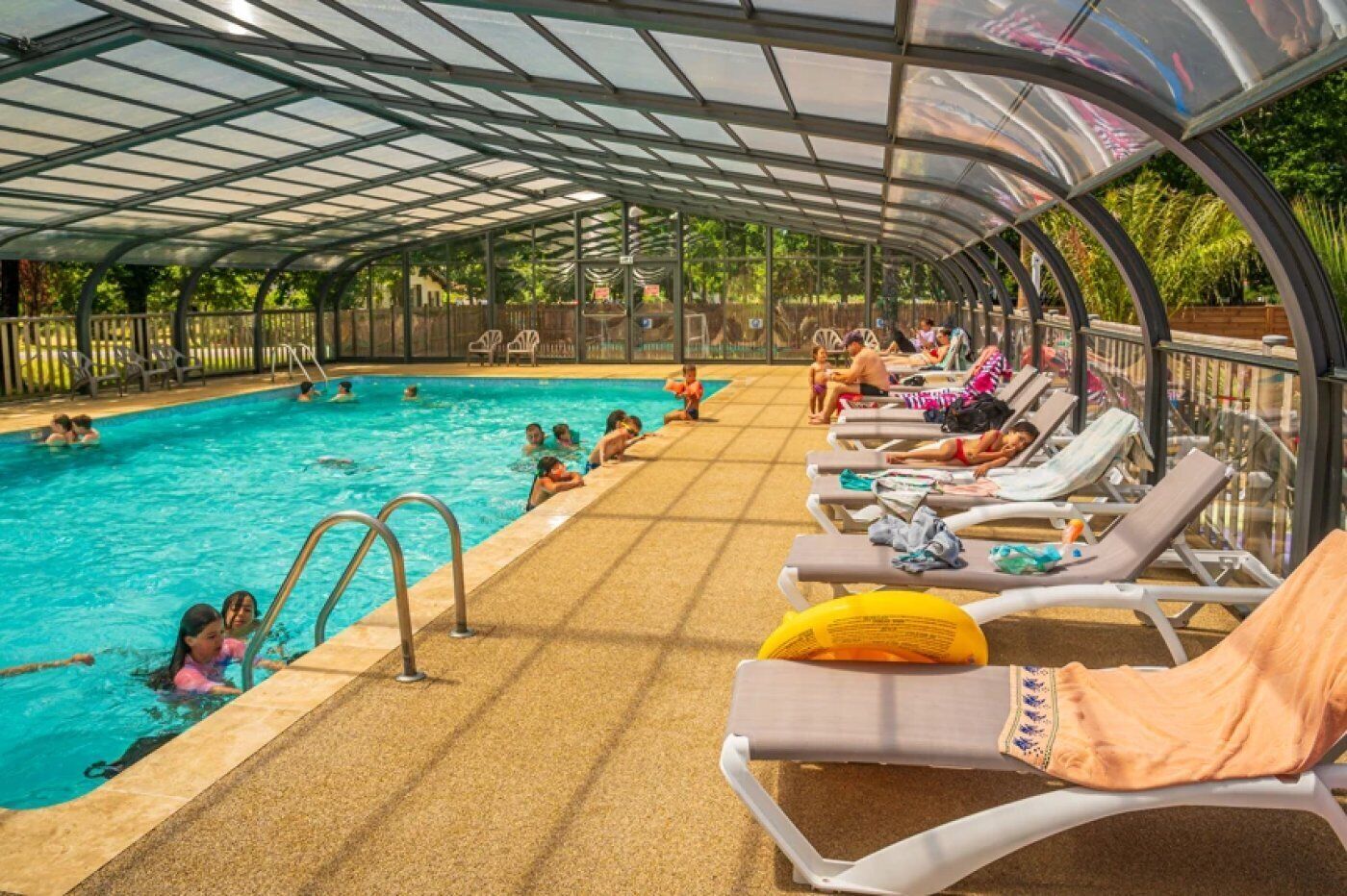 Indoor pool, a heated pool