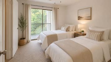 2 habitaciones, tabla de planchar con plancha, wifi y ropa de cama