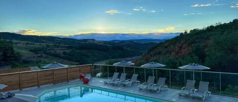 A heated pool