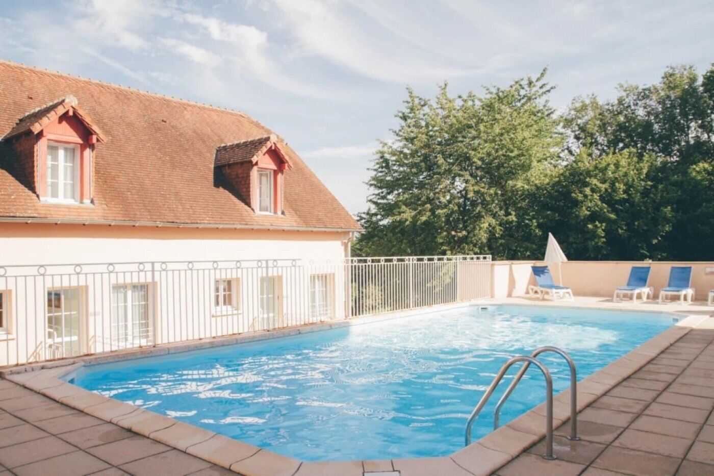 A heated pool