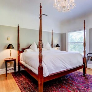 Iron/ironing board, bed sheets - Portland's White House Bed & Breakfast -- The Franklin & Eleanor Room (Portland)
