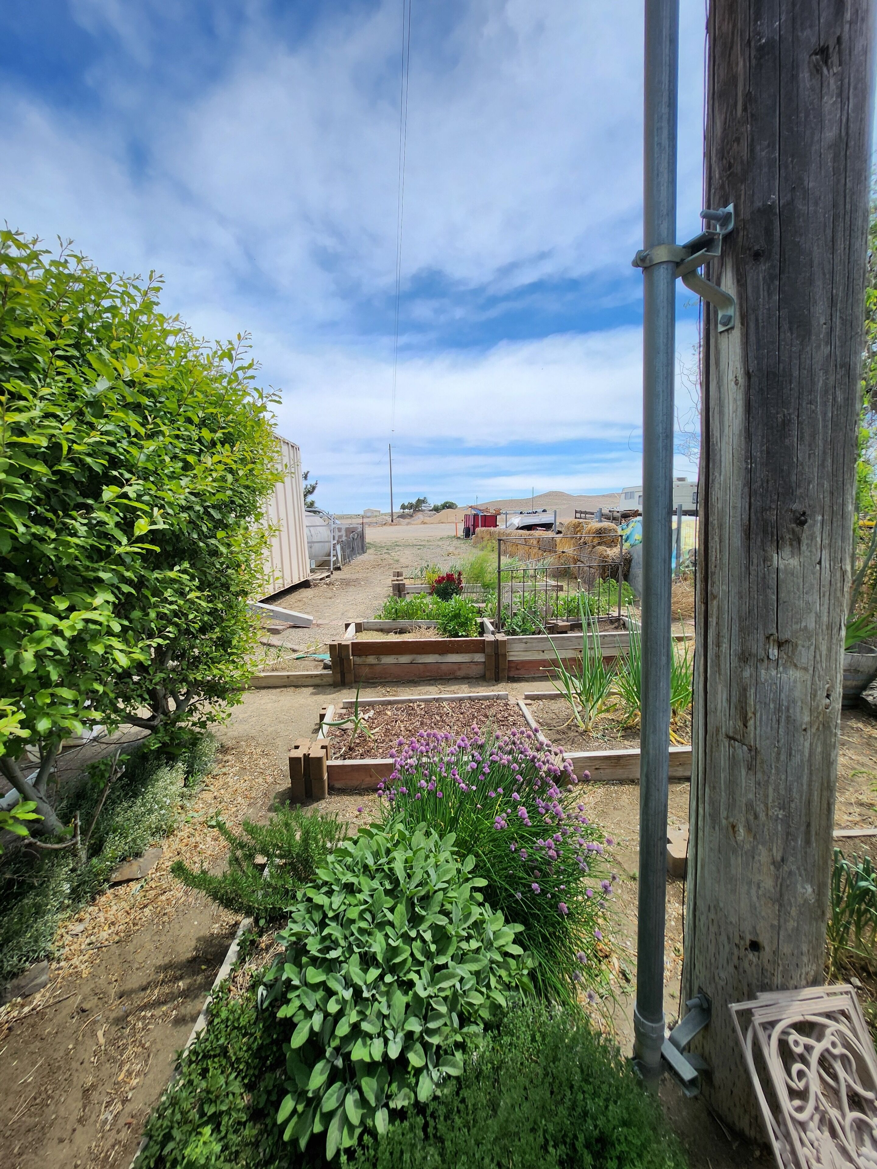 A garden with raised beds, a wooden fence, and a utility pole.. Serene two bedroom mobile home with AC in Murphy, ID.
Outdoor recreation galore!