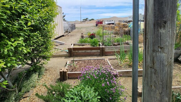 A garden with raised beds, a wooden fence, and a utility pole. - Serene two bedroom mobile home with AC in Murphy, ID.
Outdoor recreation galore! (Murphy)