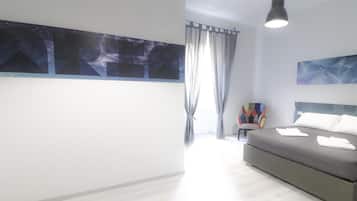 1 bedroom, travel crib, WiFi, bed sheets