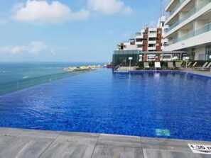 Pool - Ocean View Luxury Apartment in H2 Bocagrande - Pool & Beach (Cartagena de Indias)