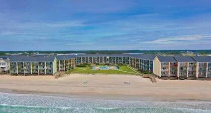 Ocean Front family sized 2 BR condo w/ direct beach access and resort style pool