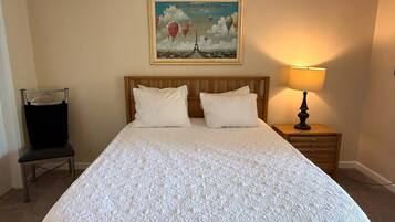 Desk, iron/ironing board, WiFi (free), bed sheets