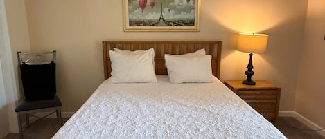 Desk, iron/ironing board, WiFi (free), bed sheets