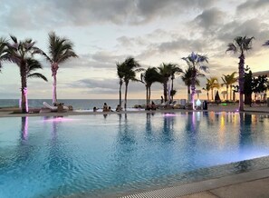 Pool - GARZA BLANCA LOS CABOS LUXURY 2 BR / 3 BATH CONDO WITH BALCONY (Cabo San Lucas)