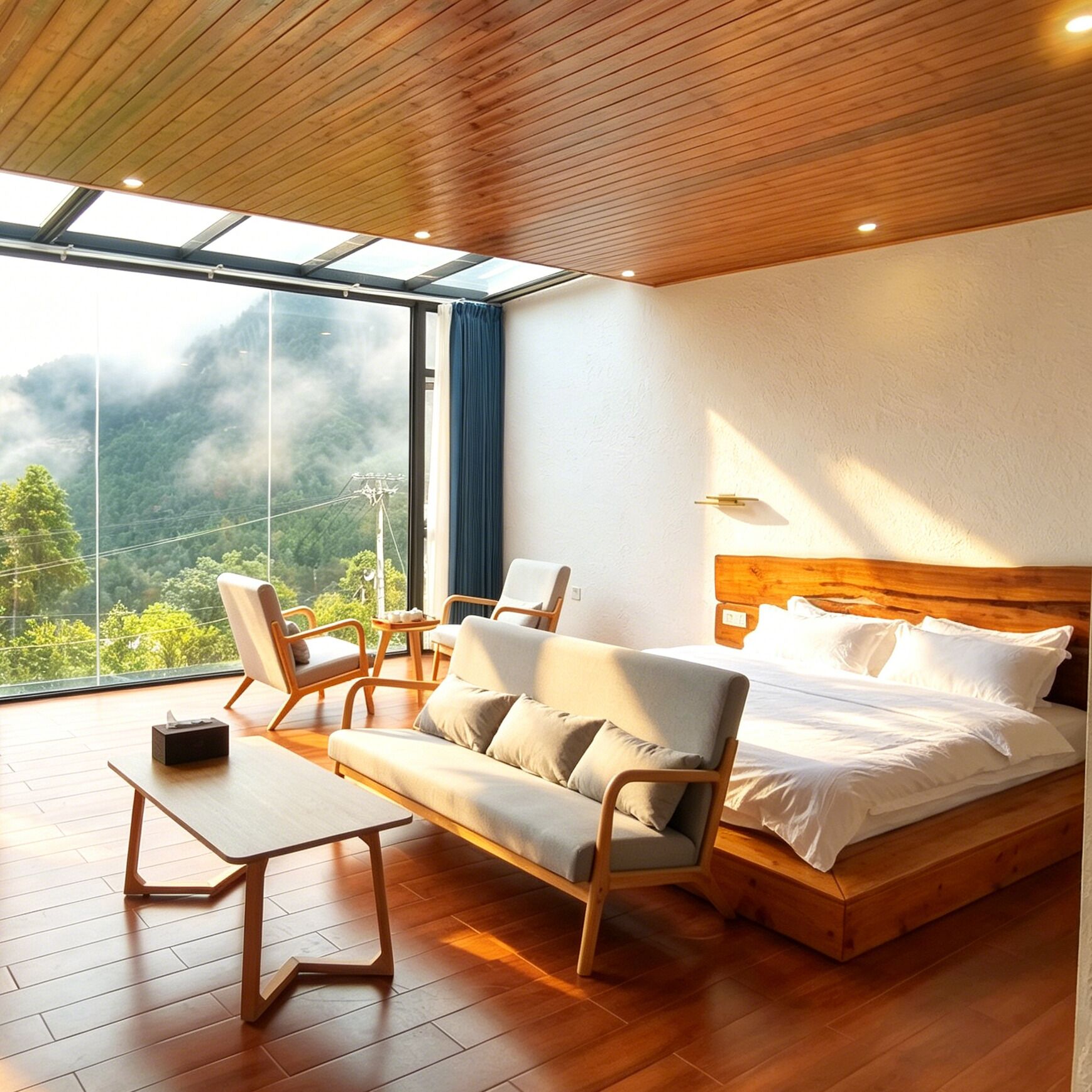 Quarto duplo com design assinado | Wi-Fi de cortesia