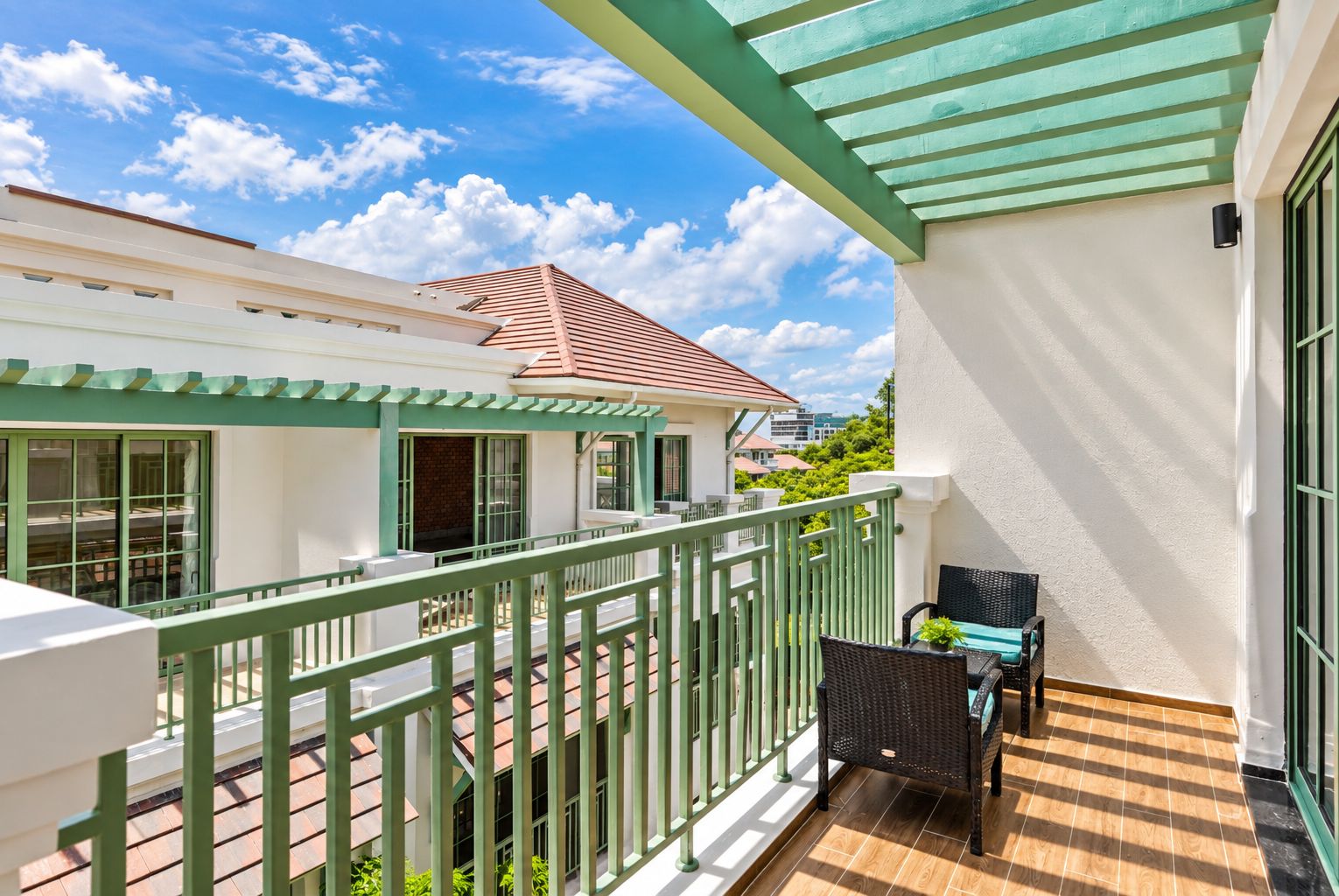 Vue depuis le balcon