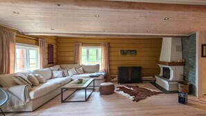 Smart TV, chimenea