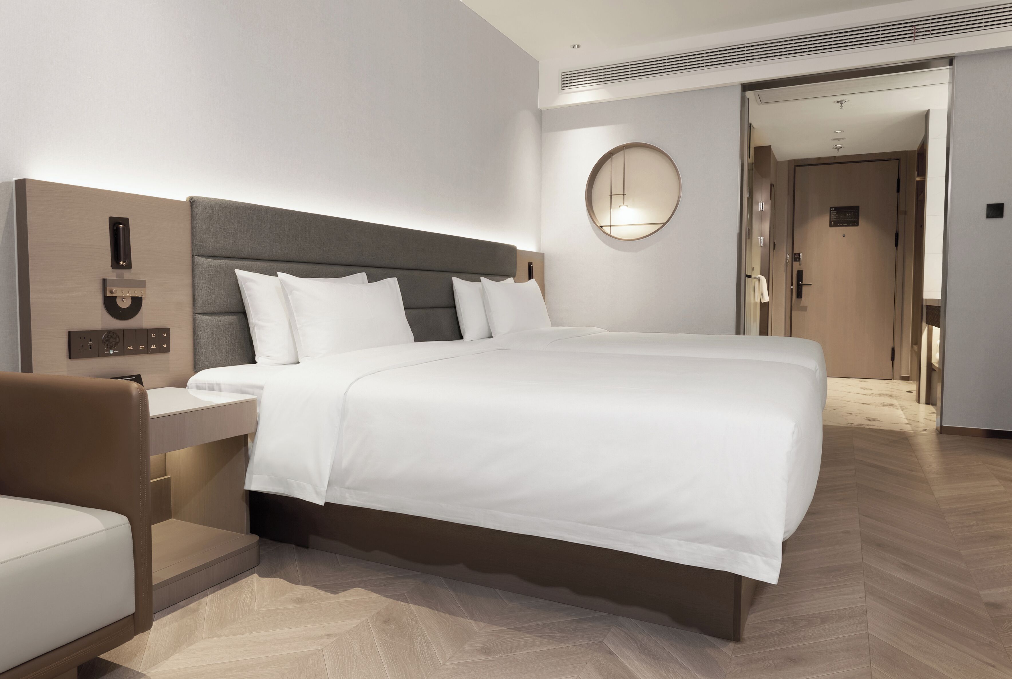Executive Twin Room | Desk, blackout drapes, iron/ironing board, free WiFi