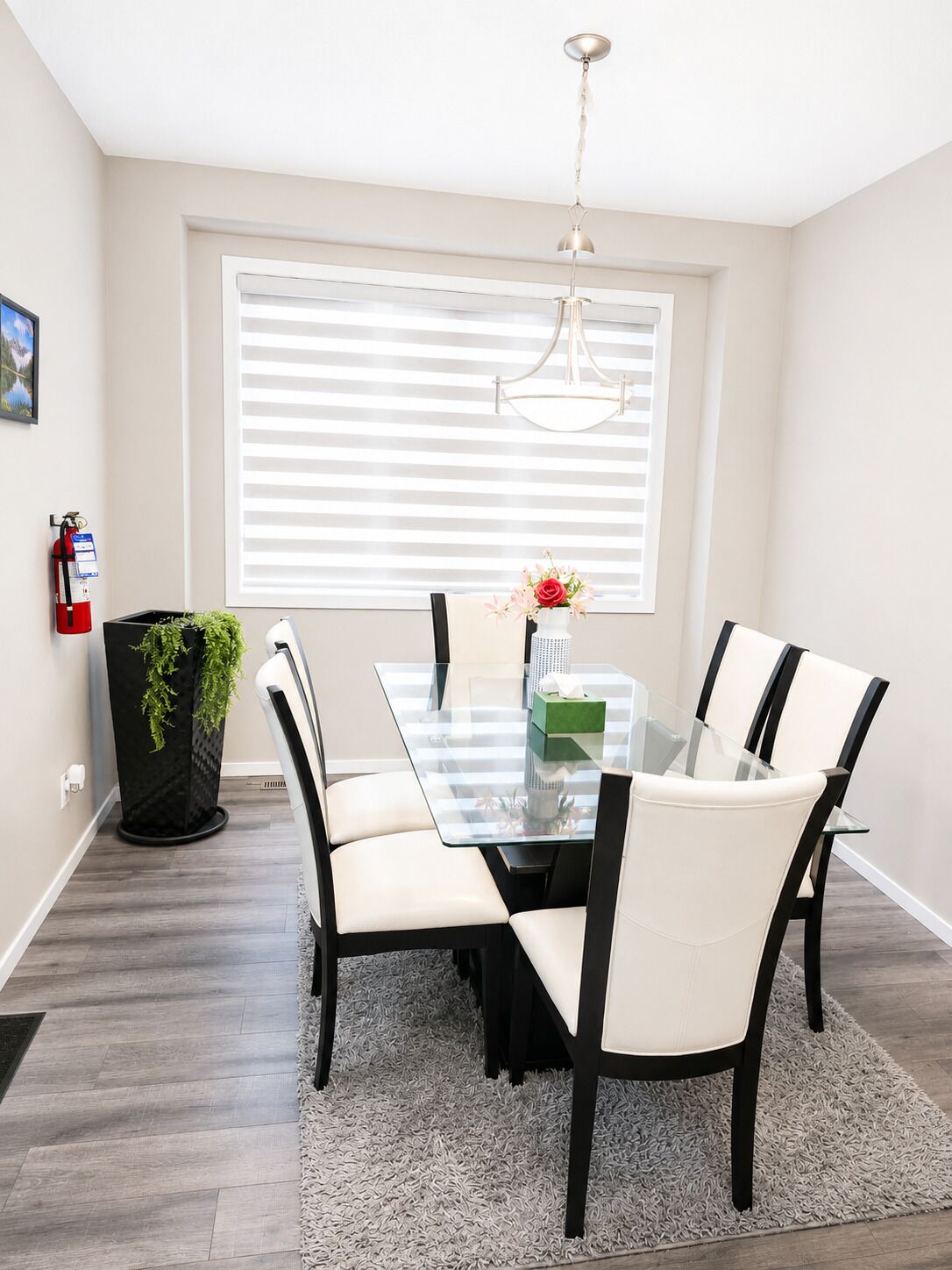 Dining area with big window