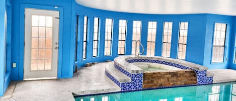 Indoor pool, a heated pool