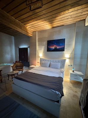 Tabla de planchar con plancha, wifi y ropa de cama