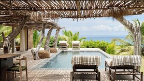 Villa, 3 habitaciones, alberca privada, frente al mar | Wifi gratis 