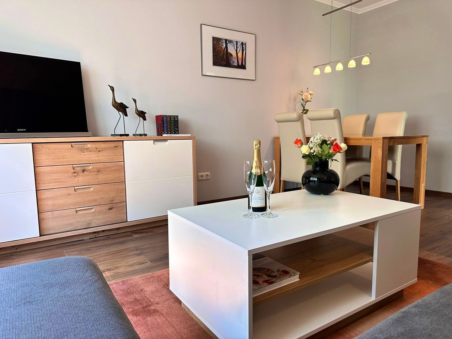Tv och en stereo