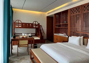 Family Twin Room, Multiple Beds, Terrace, Hill View | Down comforters, blackout drapes, iron/ironing board, free WiFi - Tangwan Mountain Homestay - Yangjiajie (Zhangjiajie)