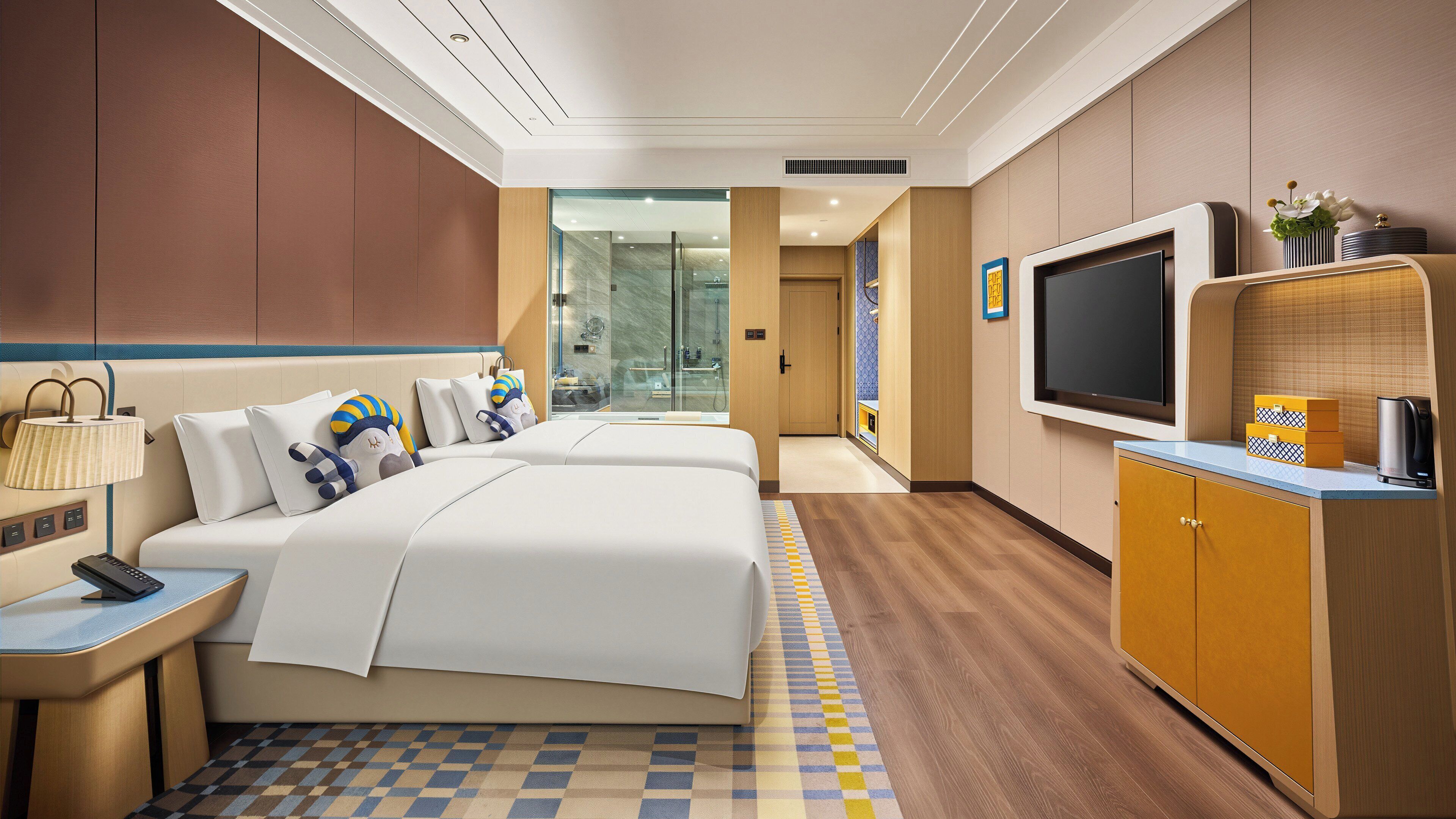 Premium-Zimmer, 2 Doppelbetten