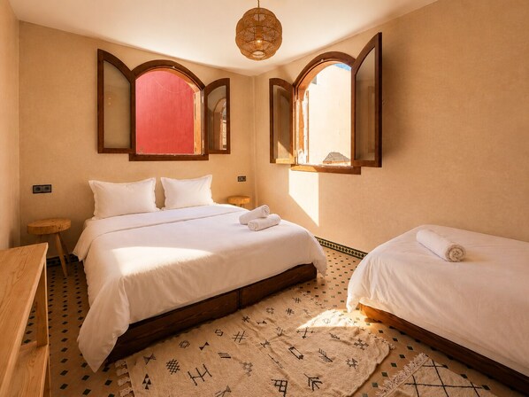 Comfort Double Room, Partial Sea View | WiFi (free) - Kymata Surf Morocco (Aourir)