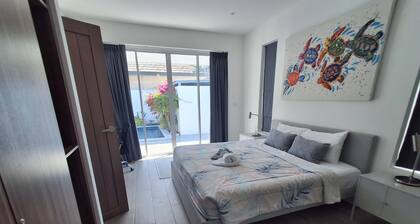 2-Bedroom Villa with 2 BTHR, Private Pool, Quiet Beach Just 2-Minute Walk Away