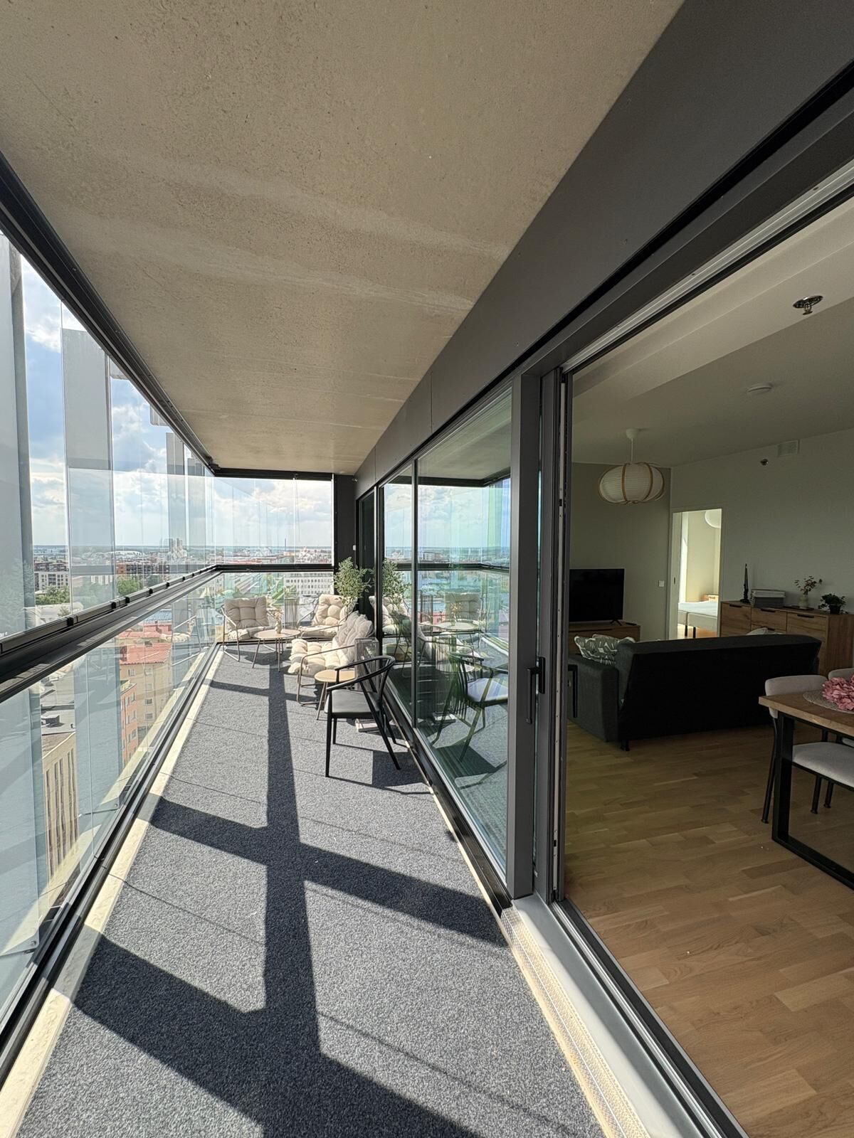 Superior-Apartment, 2 Schlafzimmer, Sauna, Stadtblick | Innenbereich