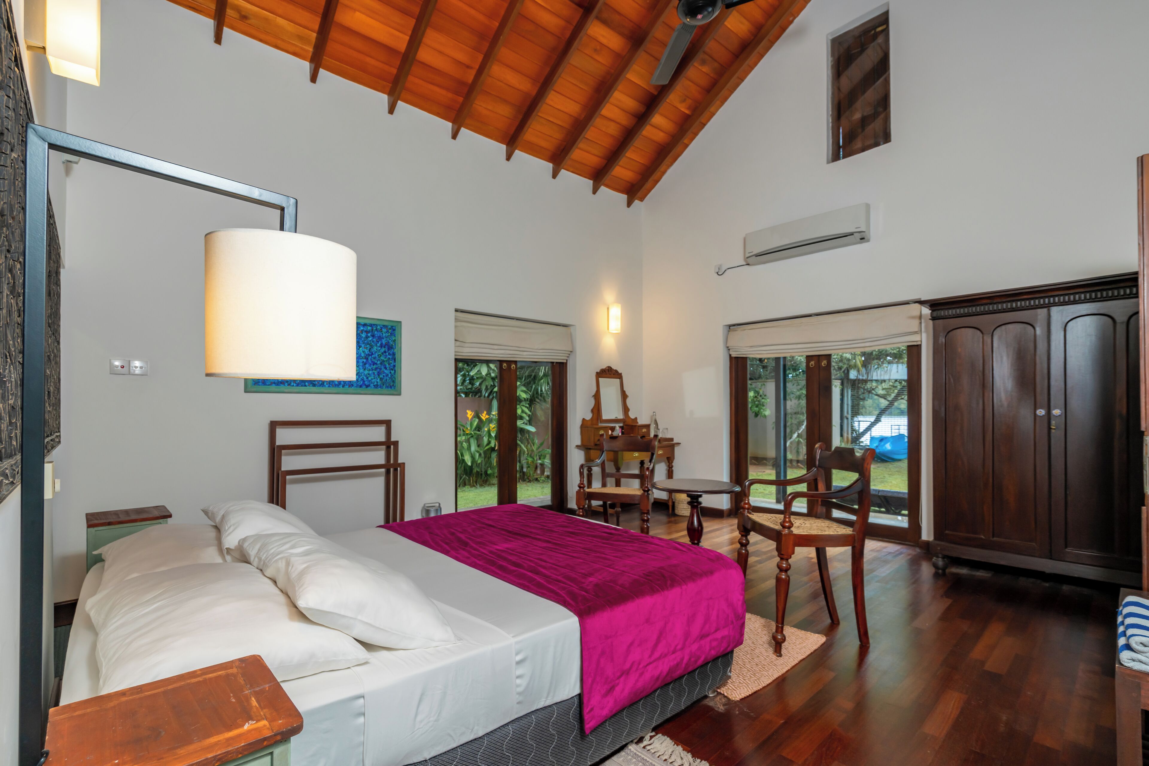 Villa, Pool View | Egyptian cotton sheets, premium bedding, blackout drapes