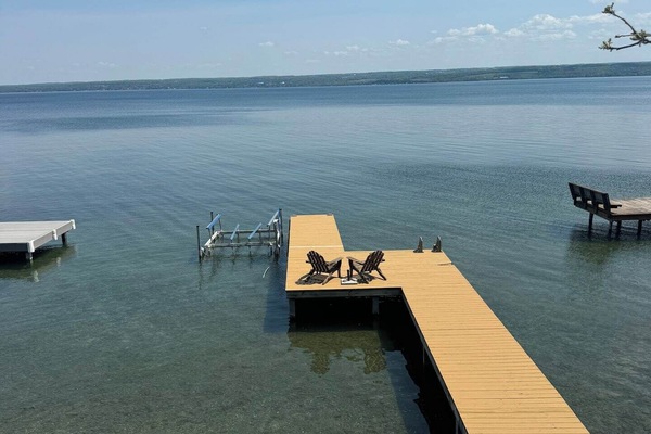 Spend your days swimming, fishing, or simply soaking in the lake views from the dock.