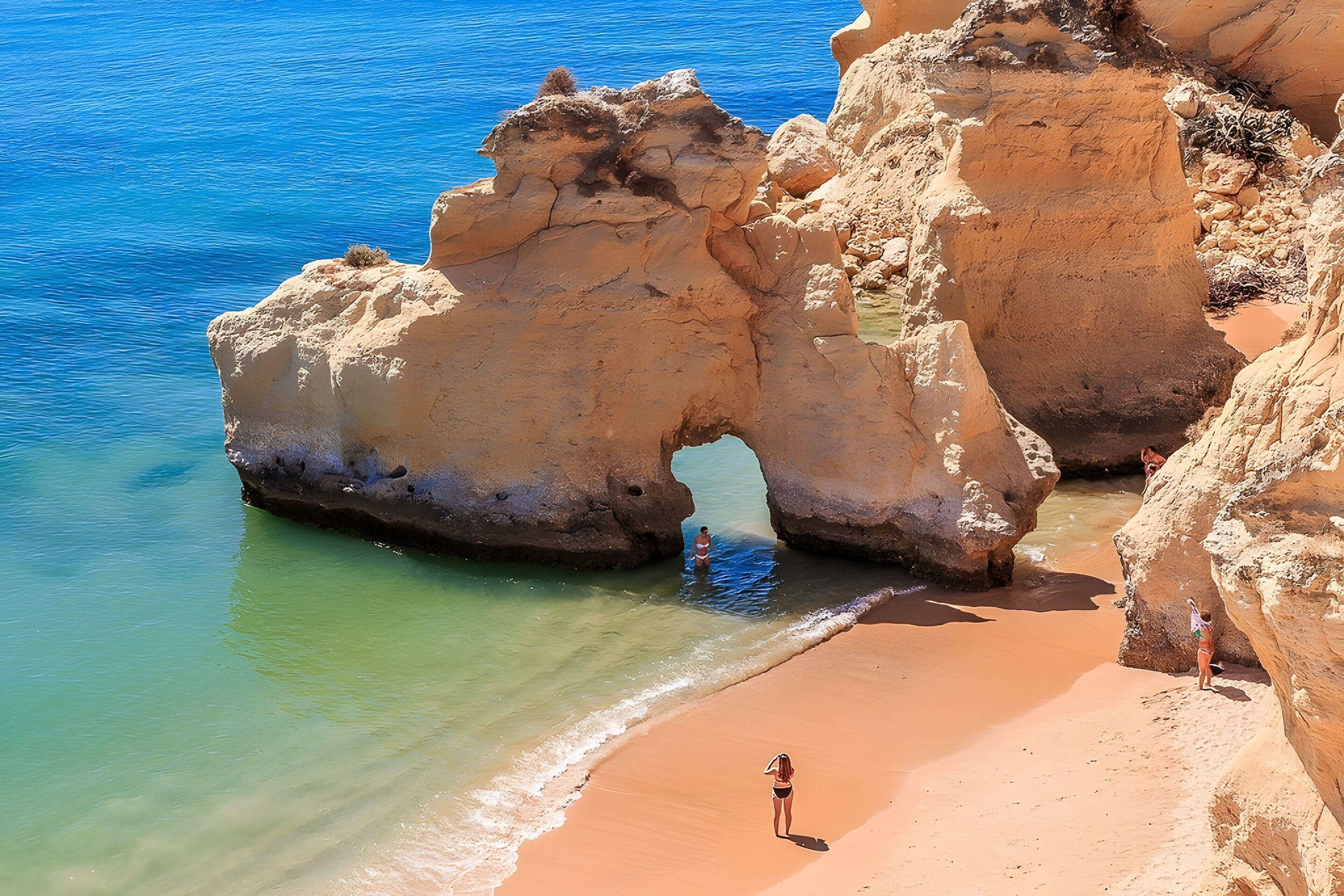 Una spiaggia nelle vicinanze