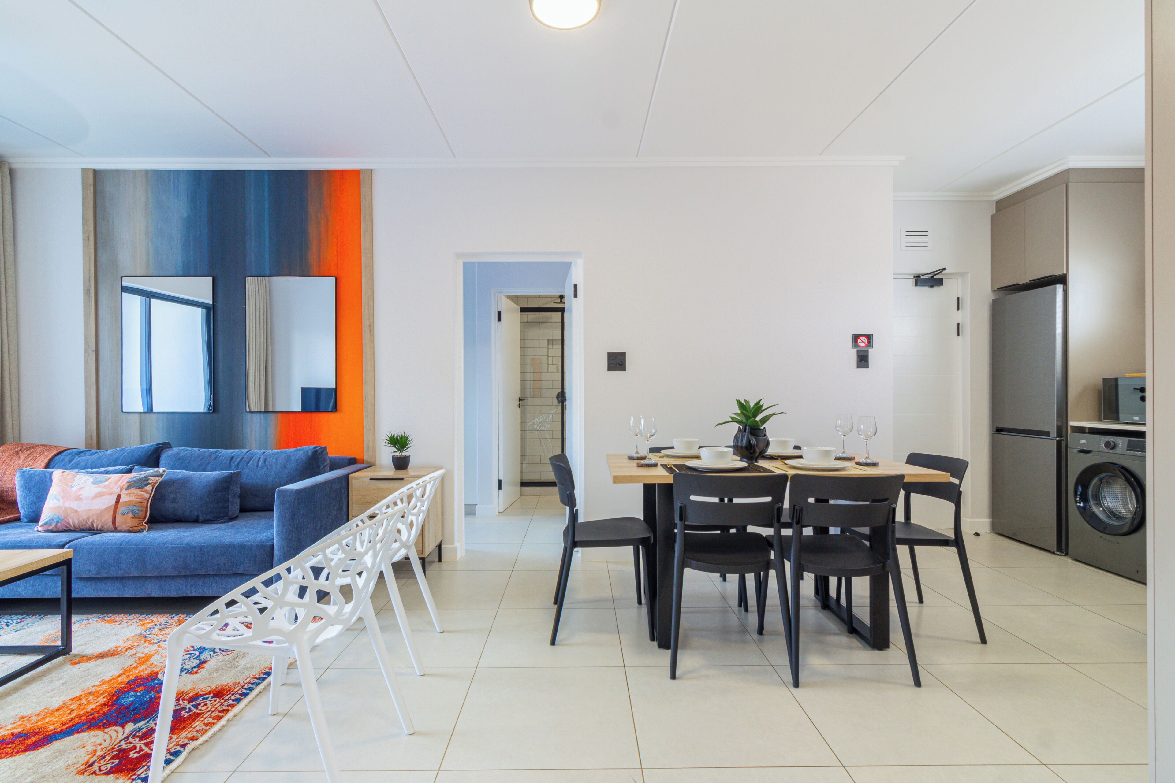 Departamento de lujo, 3 habitaciones, balcón | Interior