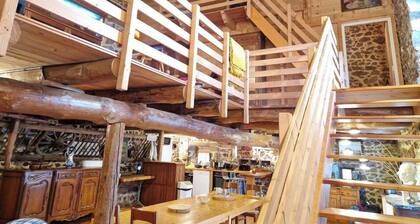 Charming stone and wood gîte with large capacity