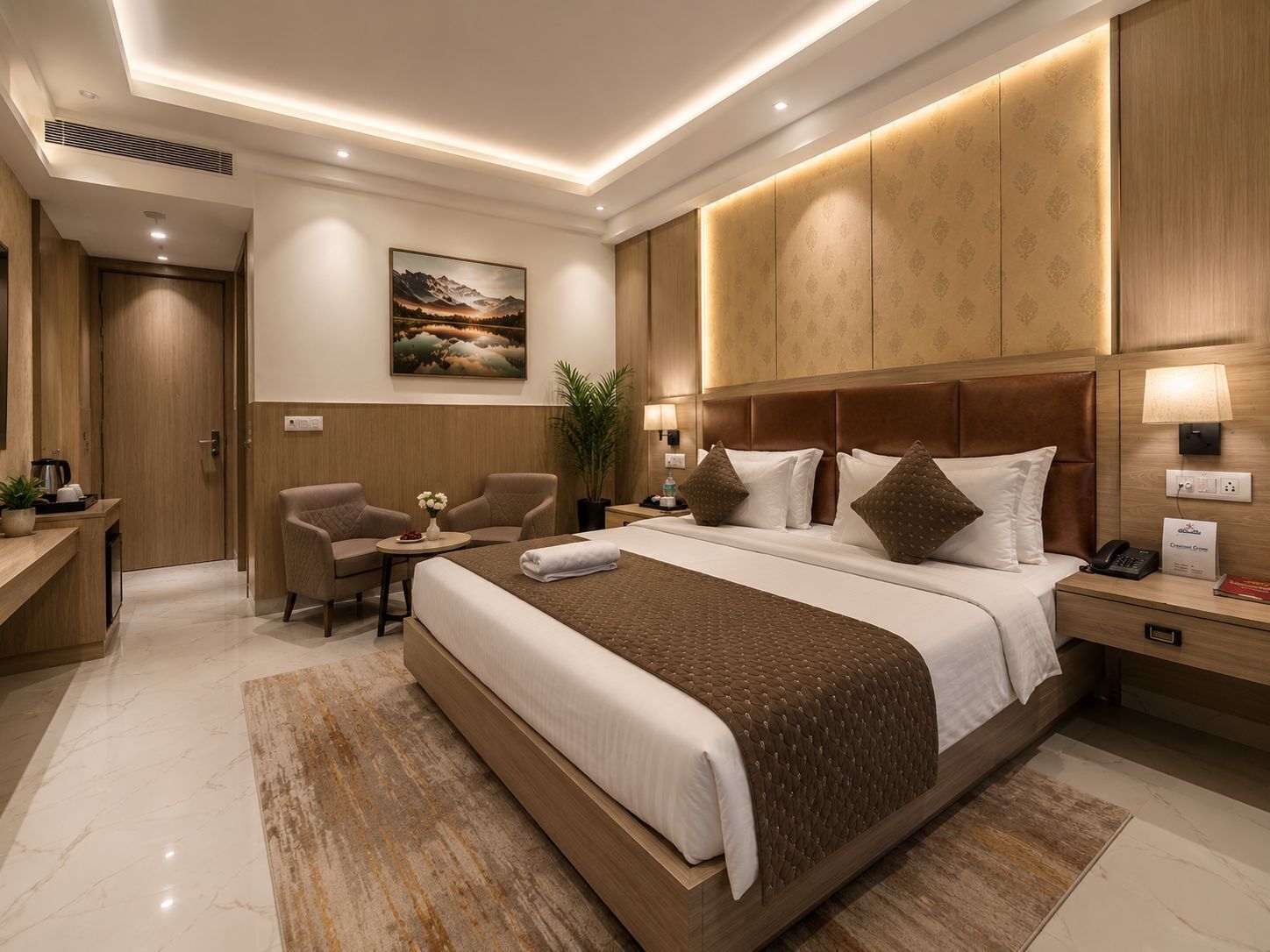 Deluxe Double Room | Meja, Wi-fi percuma, cadar katil 