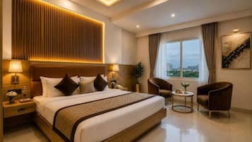 Desk, free WiFi, bed sheets