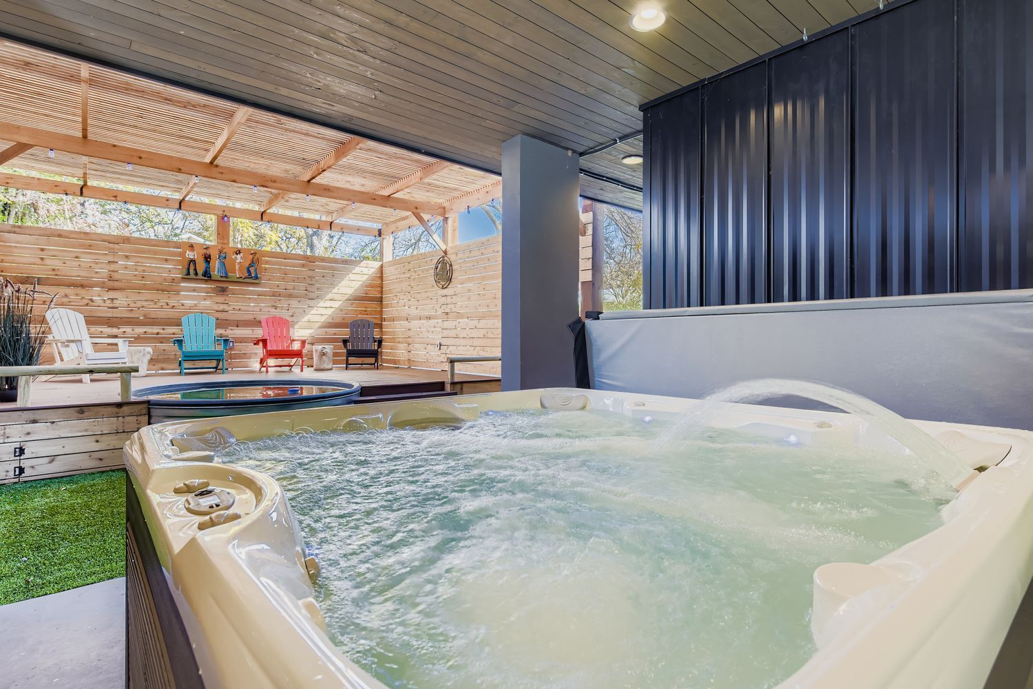 Bain à remous extérieur