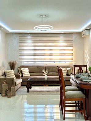 Living area - 3-bedroom apartment in peaceful Tangier (Tangier)