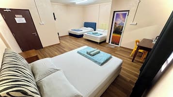 Desk, iron/ironing board, free WiFi, bed sheets