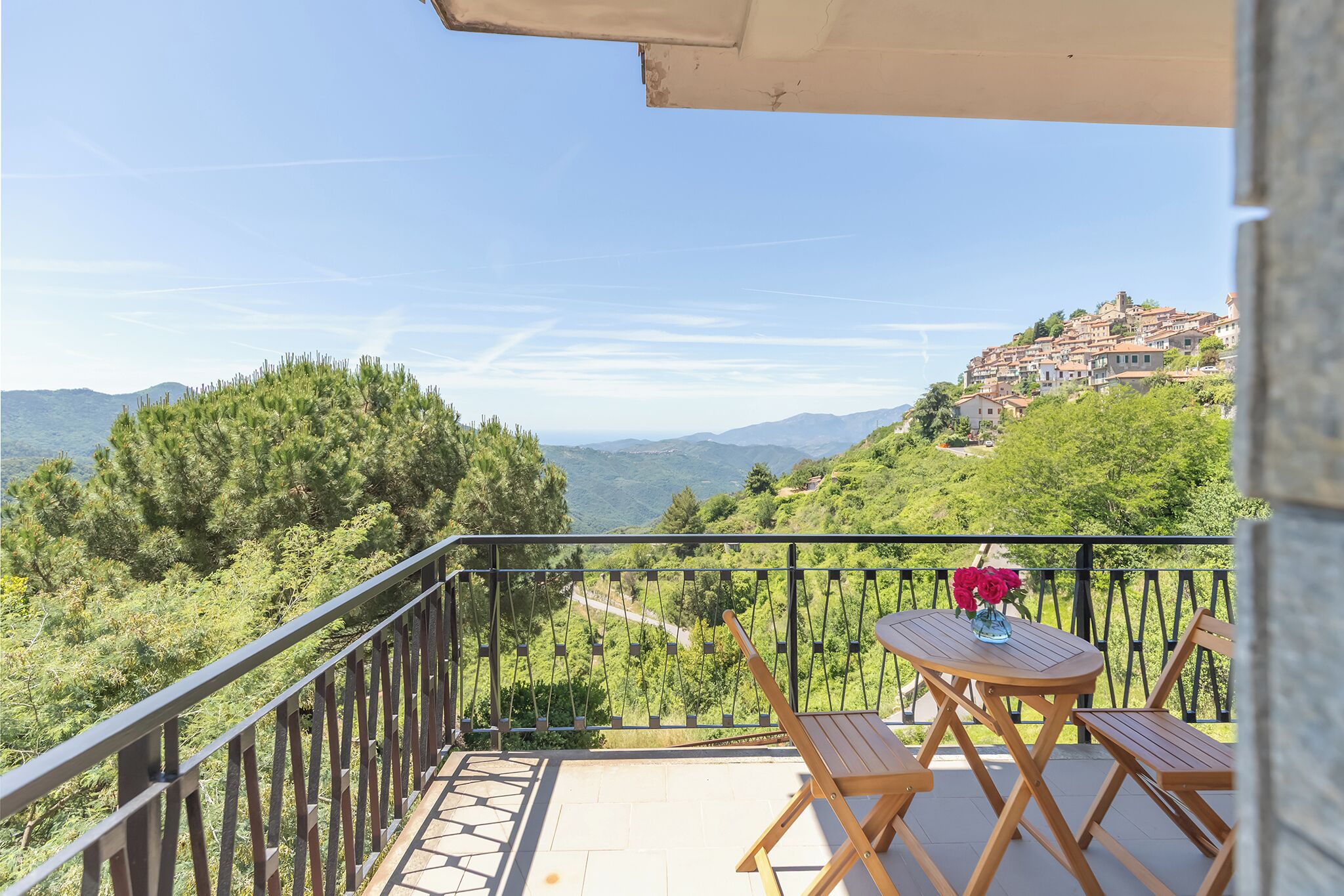 Comfort Double Room, Balcony, Mountain View | Outdoor dining