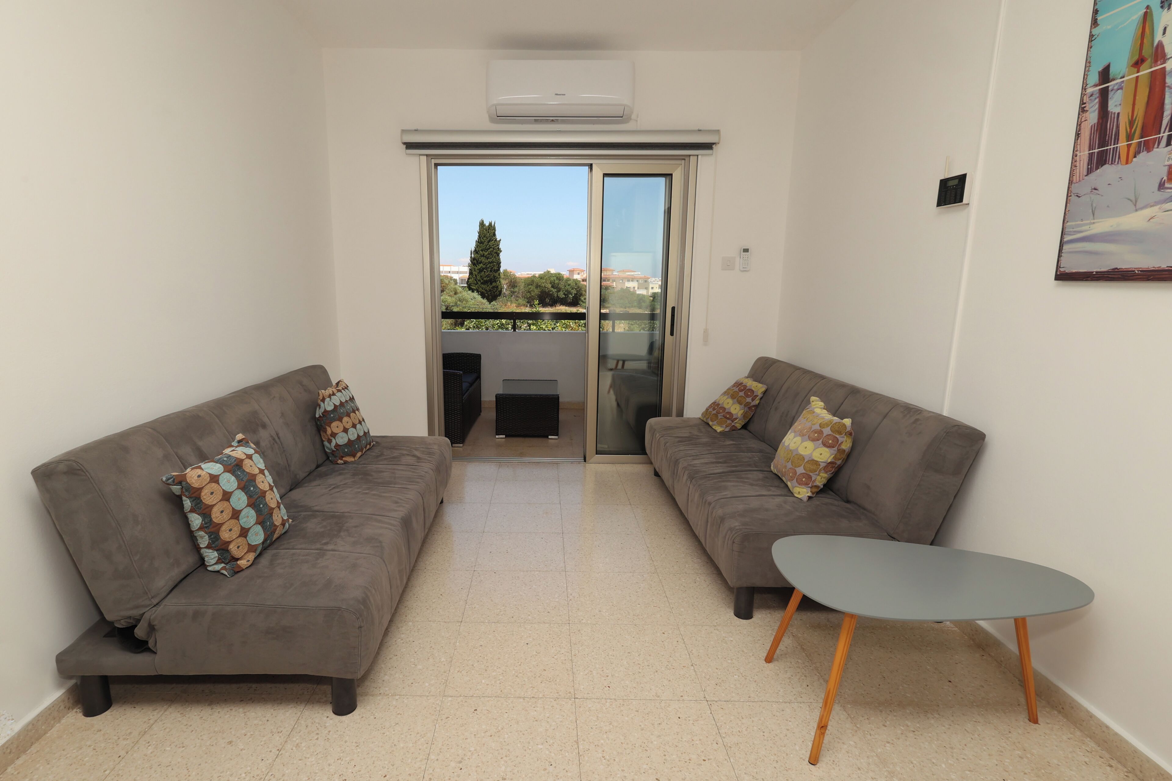 Appartement, balkon | Woonruimte