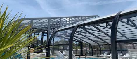 Indoor pool, a heated pool
