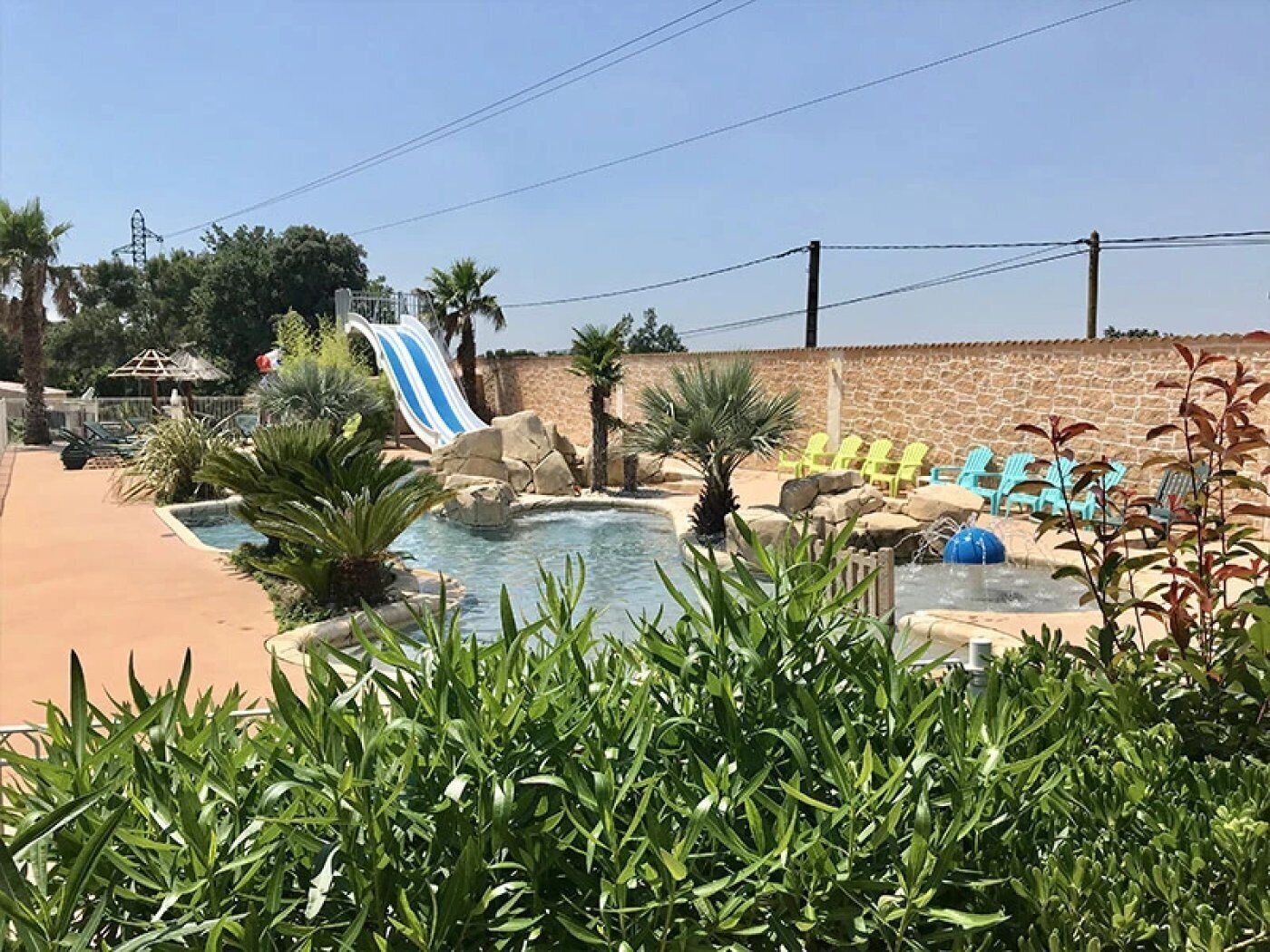 A heated pool