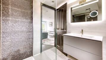 Hair dryer, towels