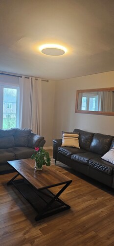 Charming 3-bedroom farmhouse in  Grand Falls-Windsor with BBQ, gardens, pets wel