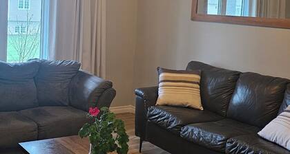 Charming 3-bedroom farmhouse in Grand Falls-Windsor with BBQ, gardens, pets wel