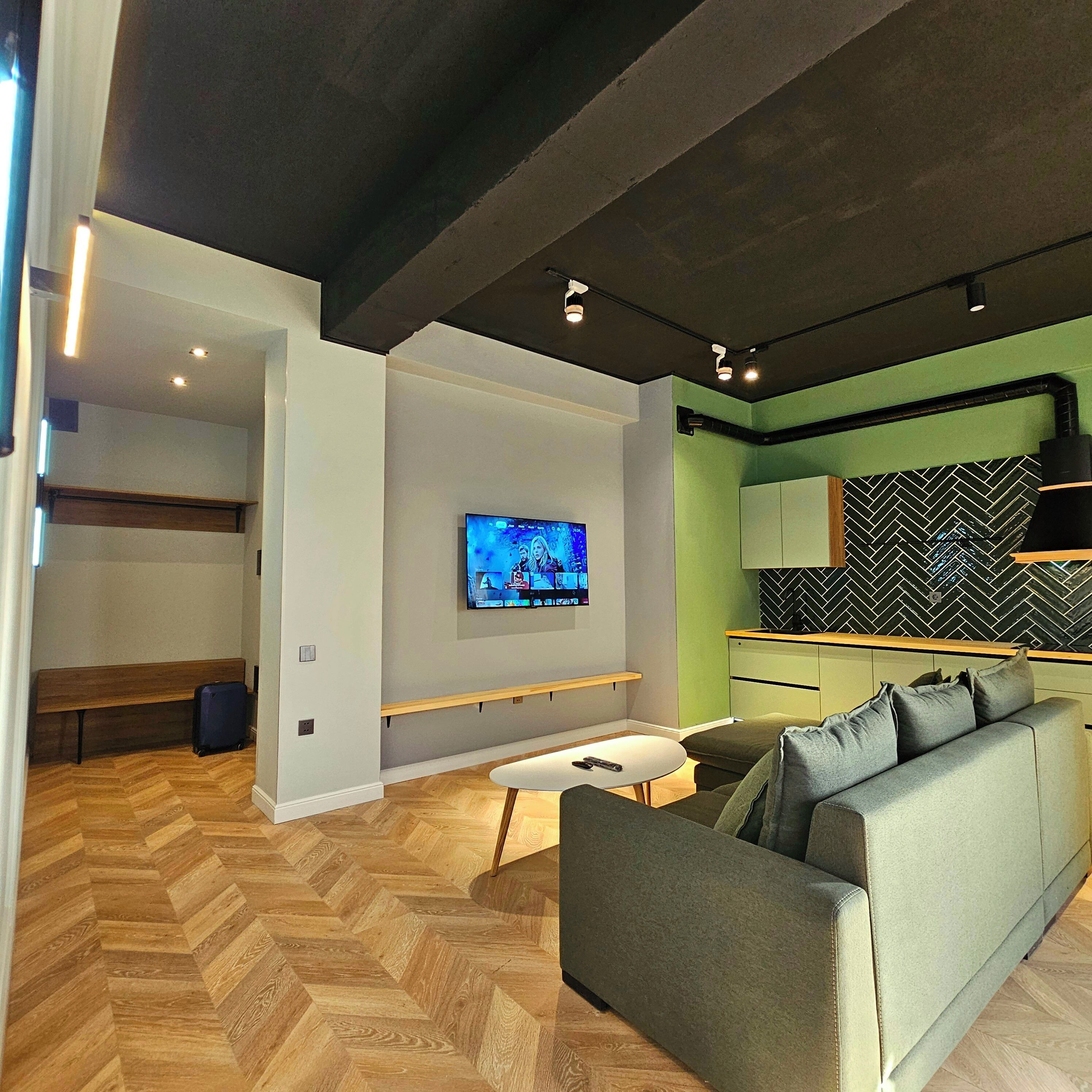 Apartment, 1 Bedroom, City View | Premium bedding, pillowtop beds, in-room safe, blackout drapes